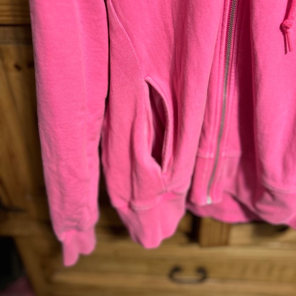 Pink by Victoria Secret Hot Pink Zip up hooded Jacket - Picture 5 of 7